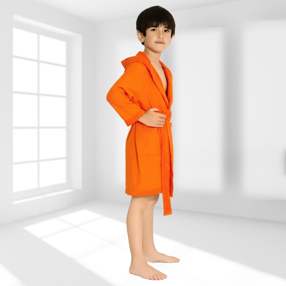 Accappatoio Monospugna Bambino Arancio
