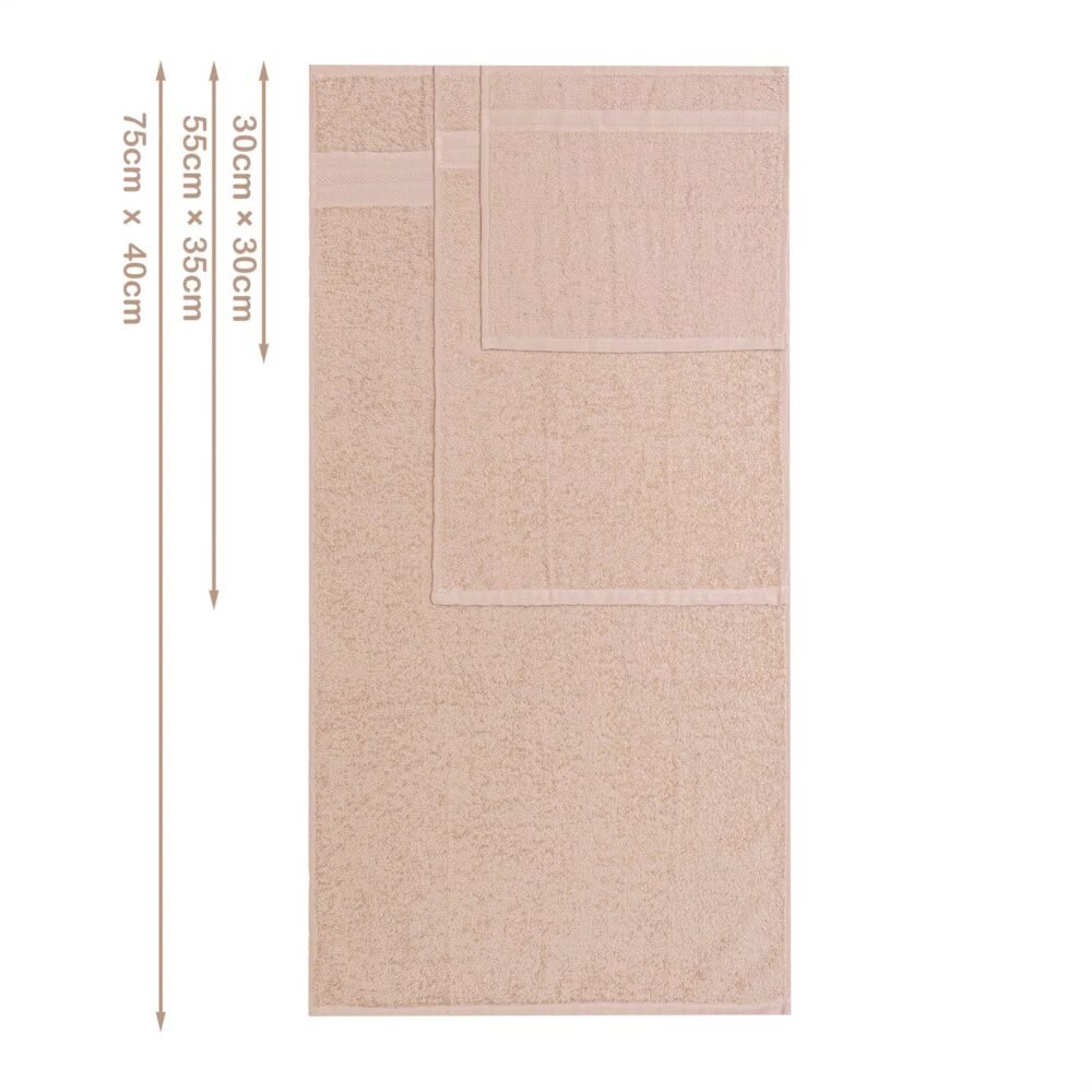 Set Righe Cipria Asciugamano 8Pz - immagine 4